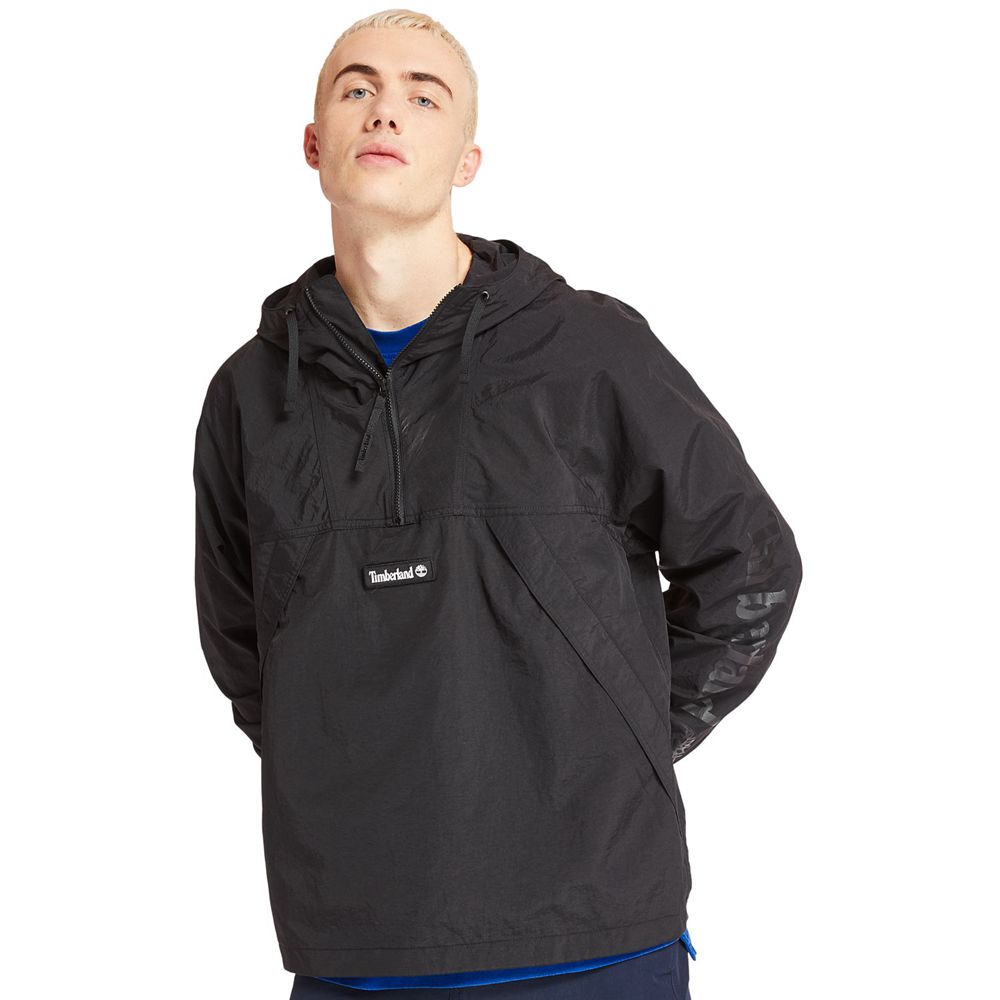 Jaqueta Masculino - Timberland Pullover Windbreaker - VTXUF9501 - Pretas